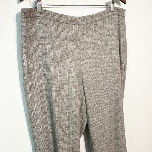 Talbots Wool Blend Italian Woven Gray Brown Pants Women's Size 16 Petite - Picture 2 of 15